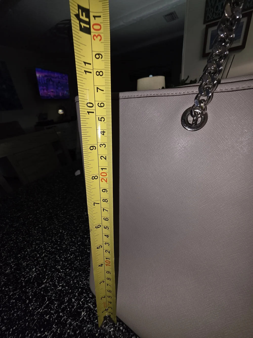 Michael Kors Beige (Taupe) Saffiano Leather Tote Bag